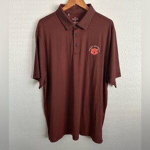 Under Armour Auburn Tigers Football UPF Athletic Polo Shirt Golf Men Size 2XL